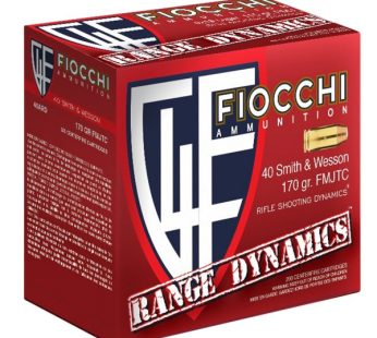 Fiocchi Range Dynamics .40 S&W 170gr TCFMJ 200-Rounds