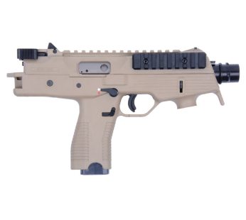 B&T TP9 Semi Auto Pistol 9mm Luger 5″ Barrel 30 Rounds Picatinny Optics Rail Low Profile Back Up Sights Ambidextrous Magazine Release/Safety Tan