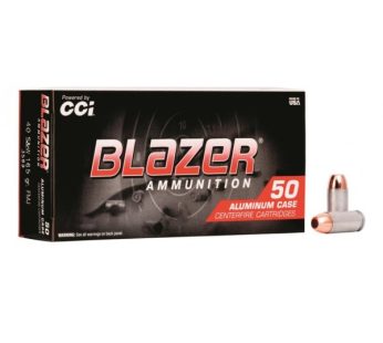 CCI Blazer 40 S&W 165gr TMJ 50-Rounds