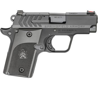 Springfield 911 Alpha .380 ACP Semi Auto Pistol 2.7″ Barrel 6 Rounds Black Stainless Slide and Barrel with Anodized Frame