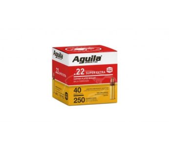 Aguila Super Extra High Velocity 22 LR 40gr CPSP 250-Rounds