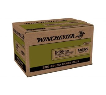 Winchester 5.56x45MM 62gr Green Tip 200-Rounds